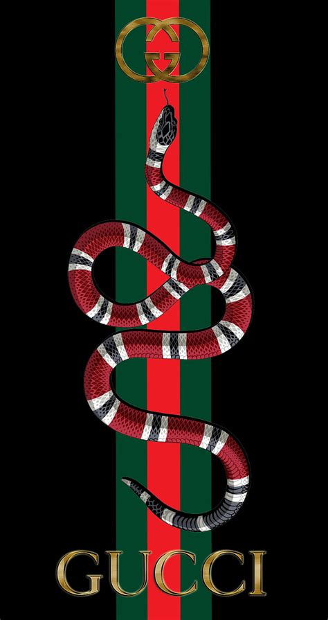 black gucci pattern|Gucci snake emblem.